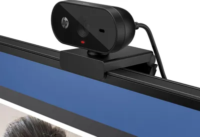 Produktbild von HP 320 FHD-Webcam, 1920 x 1080 Pixel, Full HD, 30 fps, Haus, USB, Schwarz