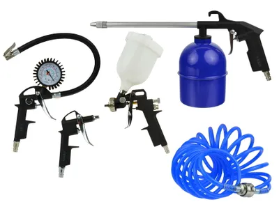 Produktbild von GEKO | Lackierpistole, Profi Farbsprühsystem, Spraypistole mit Plastikbecher und Düse, Spritzpistole, Lackierpistole Set mit Kompressor