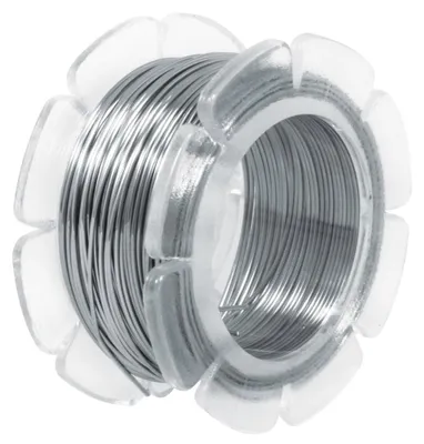 Edelstahl-Modellierdraht, 0,5 mm, 10 m, silber
