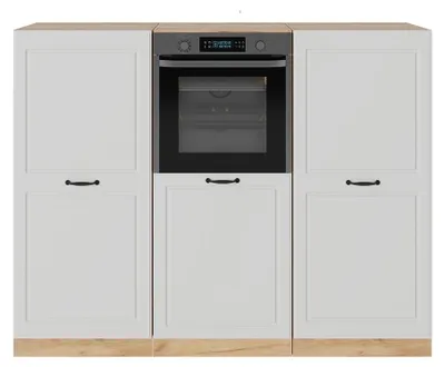 Produktbild von Küchenblock Vicco R-Line Weiß Landhaus/Goldkraft Eiche 180 cm ohne Arbeitsplatte, Model 53765