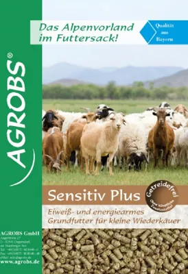 Produktbild von Sensitive Plus Einzelfuttermittel für Schafe und Ziegen, rohfaserreich, 9 mm Pellets, 20 kg