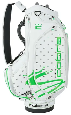 Produktbild von Cobra LE Crown Ditsy Tour Staff Bag - Wasserabweisende Golftasche - Cartbag - Weiß