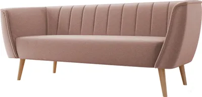 Produktbild von MIRJAN24 Sofa Pas 3, Polstersofa mit Wellenfeder, Holzfüße, Wohnzimmer Kollektion (Farbe: Kronos 27)