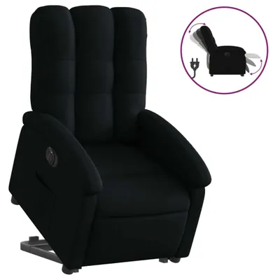 Produktbild von vidaXL Relaxsessel mit Aufstehhilfe Elektrisch Schwarz Stoff