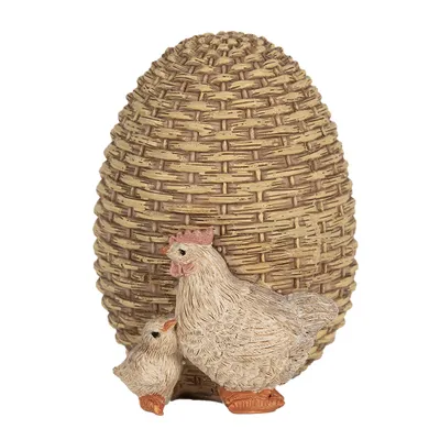 Produktbild von Clayre & Eef Figur Huhn 10 cm Braun Polyresin