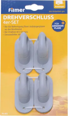 Produktbild von Drehverschlüsse Befestigung Planenösen 4er Set Kunststoff