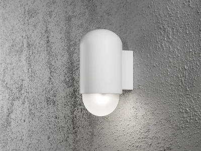 Produktbild von Konstsmide Sassari High Power LED Wandleuchte - weiß lackiertes Aluminium, opales Acrylglas; 7525-250