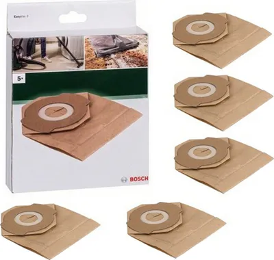 Zdjęcie produktu dla Bosch 2609256F34, Worek na kurz, Brązowy, Papier, EasyVac 3