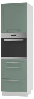 Produktbild von Backofenschrank Kvantum Q-D14/RU/3A Vollauszug 60cm Korpus- & Frontfarbe wählbar,mint matt,weiß