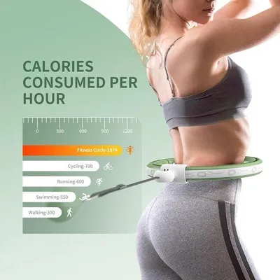 Produktbild von Fitness-Ring für Anfänger und Erwachsene - mit Gewichtsball und 16 Segmenten für Gewichtsabnahme