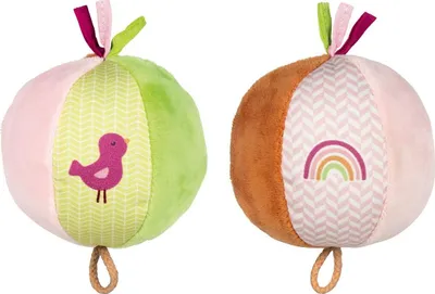 Produktbild von Goki Softball mit Glöckchen - Regenbogen