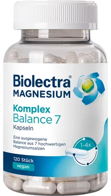 Image de Biolectra Complexe de magnésium Balance, 7 gélules, 120 gélules