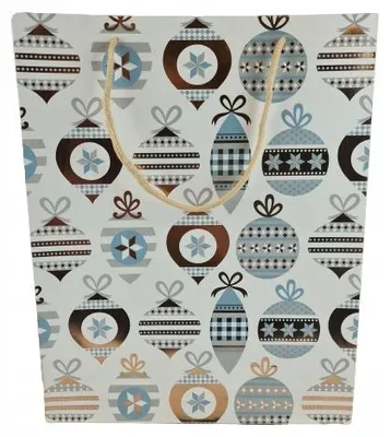 Produktbild von W&K Geschenkbeutel Weihnachten 32x10x26 cm Papier