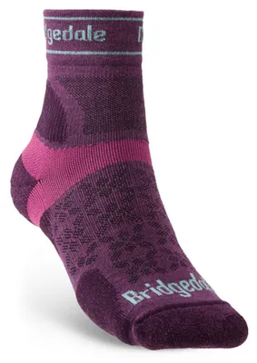 Produktbild von Bridgedale Trail Run UltraLight T2 Merino Sport 3/4 Crew Women’s Barva: teal / Velikost oblečení: S