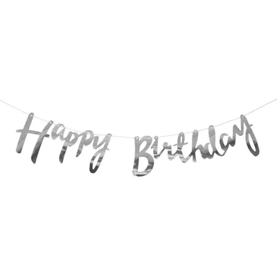 Immagine prodotto di Ghirlanda di compleanno - Happy Birthday - luccicante - 150 cm