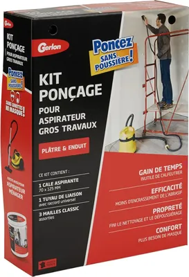 Obrázok produktu pre Bezprašná brúsna súprava Gerlon pre domáce vysávače