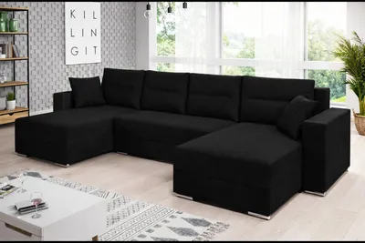 Zdjęcie produktu dla Zestaw wypoczynkowy Narożnik Sofa Zestaw wypoczynkowy Clara U Funkcja spania Zestaw wypoczynkowy