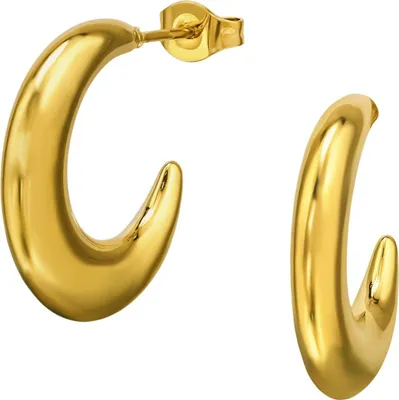 Zdjęcie produktu dla Półkolczyki/kolczyki sztyfty ze stali nierdzewnej Gold Unisize Maxte