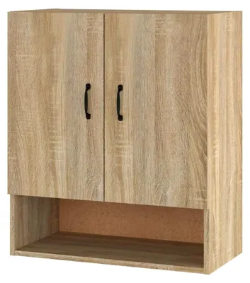Produktbild von Wandschrank Hängeschrank Lagerschrank Bücherschrank Aufbewahrungsschrank Wohnzimmer Schlafzimmer Sonoma-Eiche 60x31x70cm Holzwerkstoff