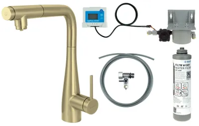 Immagine prodotto di Miscelatore da cucina con sistema di filtraggio dell'acqua e erogatore estraibile