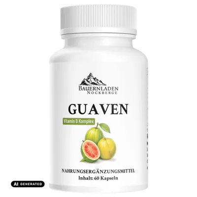 Produktbild von Bauernladen Nockberge | Guaven Vitamin B Komplex | 60 Kapseln, KI-generiertes Bild