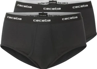 Produktbild von CECEBA Herren Slip schwarz uni 2er Pack Größe: 12