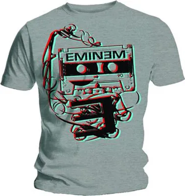 Produktbild von Eminem Tape Herren grau T Shirt: Medium