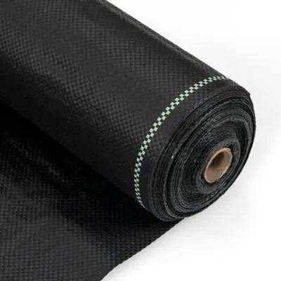 Immagine prodotto di Velo antierba COSTWAY 50m², pellicola antierba con linea guida, permeabile all'acqua, resistente agli strappi e ai raggi UV, PP per aiuole rialzate (25x2m-100 g/m²)