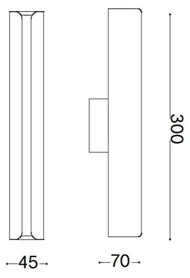 Produktbild von Ideal Lux Wandleuchte LED 3000K grau IP20 DORICA 366371