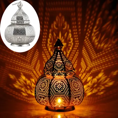 Obrázok produktu pre Orientálna lampička nočná lampa Mahana strieborná
