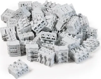 Produktbild von Lüsterklemme McPower mit Betätigungshebel 0,5-2,5mm² max. 16A 50er-Pack