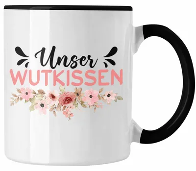 Produktbild von Wutkissen Tasse Geschenk Lustiger Spruch Wut-Kissen (Schwarz)