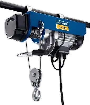 Image de Palan électrique SCHEPPACH HRS400, 400 kg, 780 W, Frein automatique, Hauteur de levage 12 m