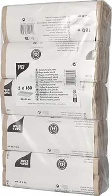 Produktbild von Blatt Handtuchpapier C-Falz 31,5 cm x 24,5 cm natur 1-lagig