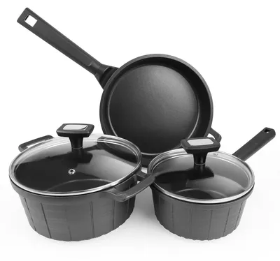 5-teiliges Kochtopf-Set, Antihaft, 16–24 cm, Induktion