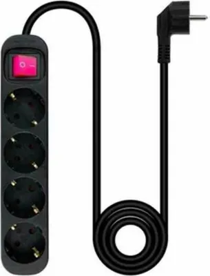 Imagen del producto de Nanocable Regleta 4 tomas con interruptor