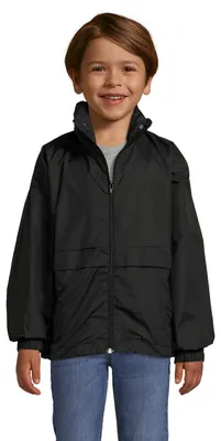 Produktbild von SOLS - "Surf" Windjacke für Kinder LT3074 (116) (Schwarz)