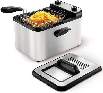 Immagine prodotto di Grunkel MAXIFRYPRO, Friggitrice, 4,2 l, 190 °C, 30 min, Autolimpiante, Acciaio inossidabile