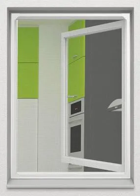 Produktbild von Insektenschutz home protect Magnet-Rahmenfenster mit Sonnenschutz ohne Bohren weiss 120x140 cm