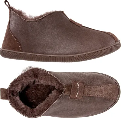 Produktbild von Vanuba »KALAHARI Damen« Hausschuh Echtleder Hüttenschuhe/Winter-Hausschuhe/Gefüttert