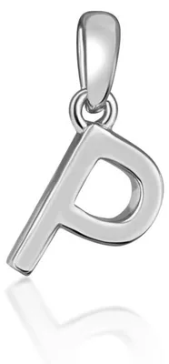 Obrázek produktu pro Minimalistický stříbrný přívěsek ve tvaru písmene "P", model SVLP0948XH2000P