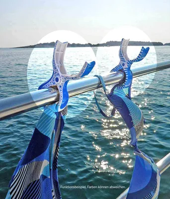 Obrázek produktu pro Tuuli klipy pro jachty a čluny - klipy na prádlo pro zábradlí Dolphin modrá / žlutá (2 kusy)