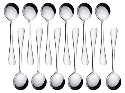 Produktbild von Suppenlöffel Set Edelstahl 12-teilig 18,3cm