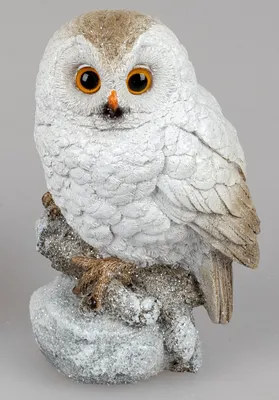 Produktbild von Dekofigur Eule NATURE WINTERZEIT H. 14cm B. 10cm creme braun Formano W21