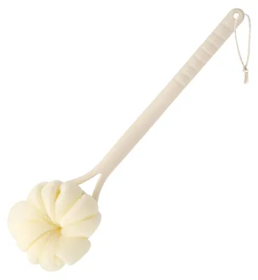 Produktbild von Rückenbürste mit langem Griff, 2-in-1 Duschrückenbürste, Duschschwamm und Trockenkörperbürste, Lotionapplikator für den Rücken, Duschbürste zum Auftragen von Lotion auf den Rücken.