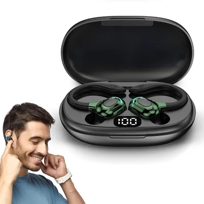 Produktbild von DOMIKIT Kabellose Kopfhörer Bluetooth 5.2 – Universal, 360° Ohrbügel, integriert