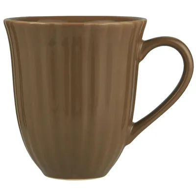 Produktbild von IB Laursen MYNTE Becher Rillen HAZELNUT Braun Keramik Geschirr Tasse 240 ml