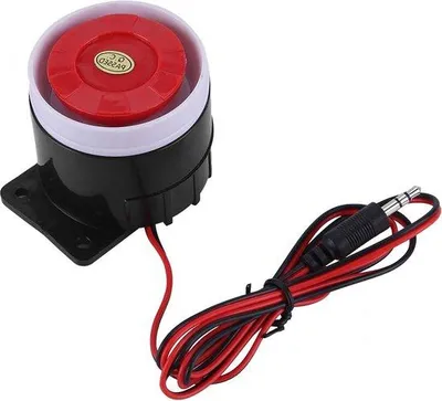 Obrázek produktu pro Mini siréna 12 V – hlasitost 110 dB – pro domácnost, kancelář, sklad