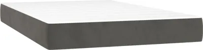 Immagine prodotto di vidaXL Materasso a molle insacchettate grigio scuro 120x200x20 cm in velluto