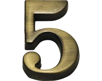 Obrázek produktu pro Domovní číslo "5", OFS, výška 10 cm